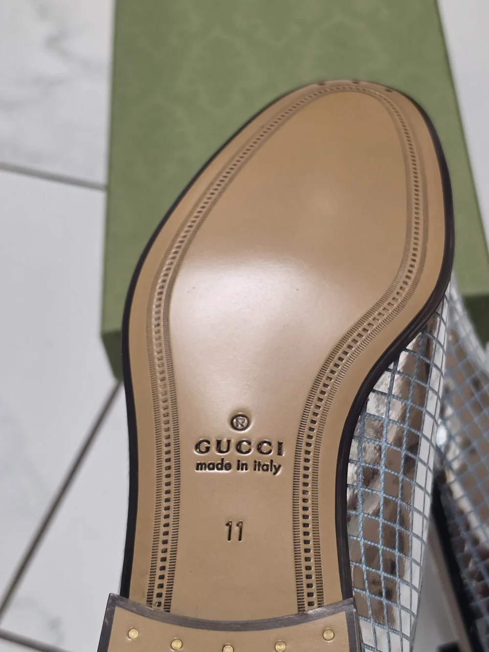 Gucci Crispy Discoball Horsebit Loafers
